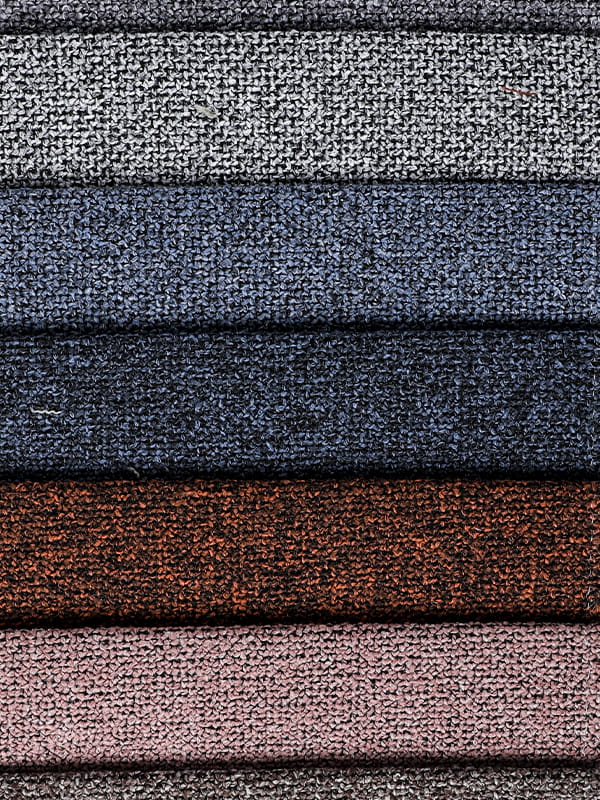 Divano Mandalay tessuto in poliestere in poliestere a due colori